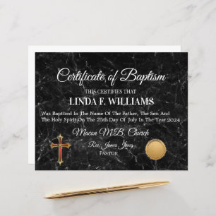 Certificate of Baptism