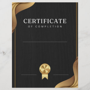Certificate of Completion