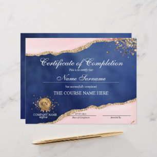 Certificate of Completion Award Course Completion