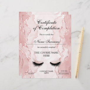 Certificate of Completion Award Course Completion