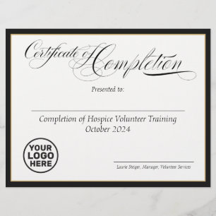  Certificate of Completion Award - Logo