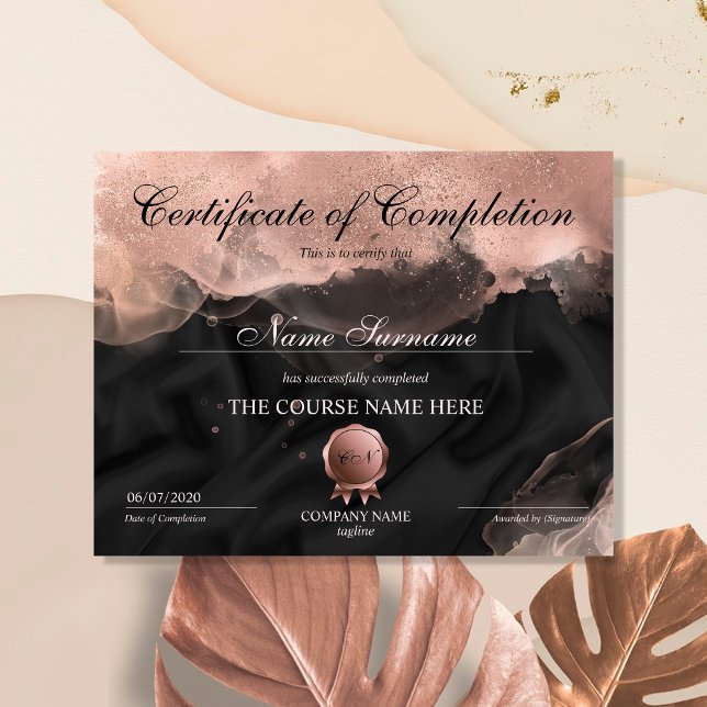 Certificate of Completion Award Makeup lash Course (Creator Uploaded)