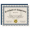 Certificate of Completion Blue Customisable 8.5x11