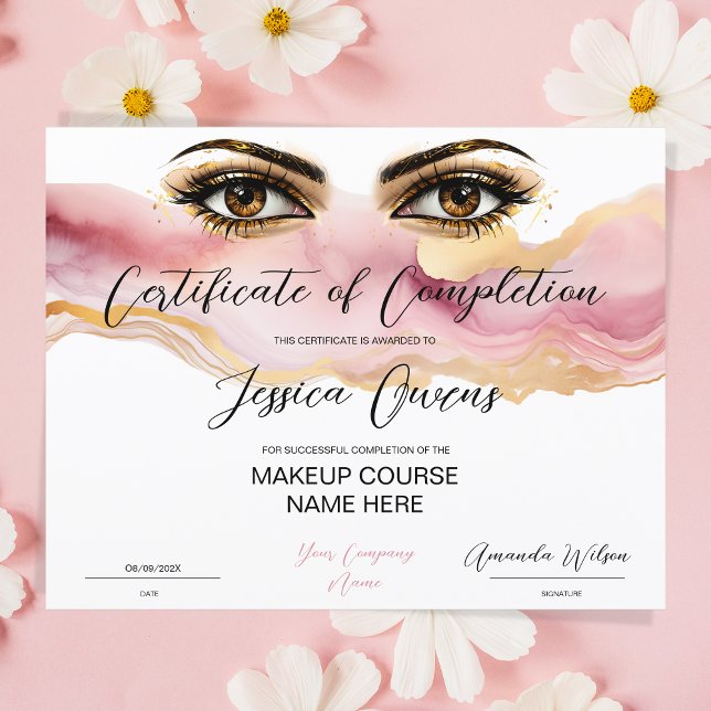 Certificate of Completion Certificate Award Lashes (Creator Uploaded)