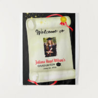 Certificate of Graduation with Photo Welcome Sign