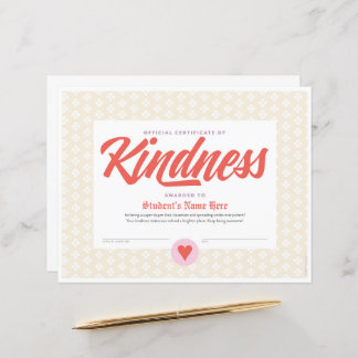 Certificate of Kindness