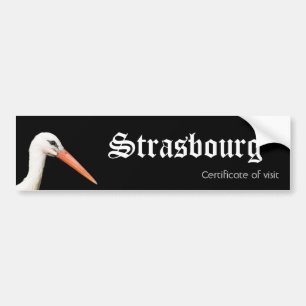 Certificate of visitor of Strasbourg Bumper Sticker