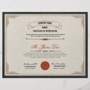 Certificate Template Flyer