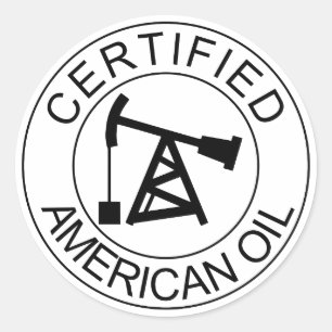 Certified American Oil Drilling Hard Hat Stickers