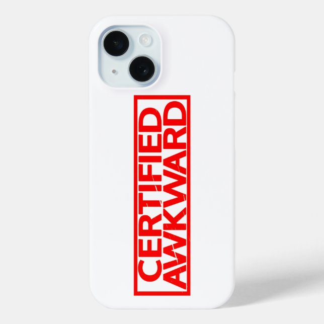 Certified Awkward Stamp Case-Mate iPhone Case (Back)