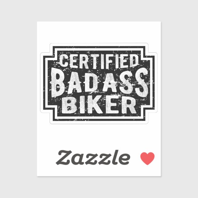 Certified Badass Biker (Sheet)