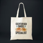 Certified Bagel Specialist Funny Jewish Hanukkah  Tote Bag<br><div class="desc">hanukkah, passover, yiddish, chanukah, jewish, menorah, jew, gift, birthday, bagel</div>