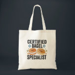 Certified Bagel Specialist Funny Jewish Hanukkah  Tote Bag<br><div class="desc">hanukkah, passover, yiddish, chanukah, jewish, menorah, jew, gift, birthday, bagel</div>