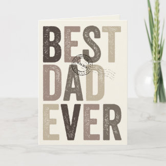 Certified Best Dad Ever Father's Day / Birthday Card