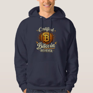 Certified Bitcoin Believer Funny Crypto Hoodie