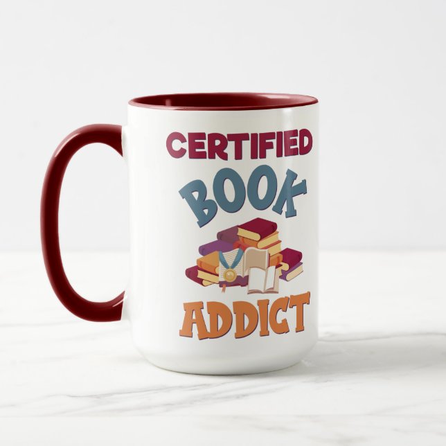 Certified Book Addict Mug (Left)