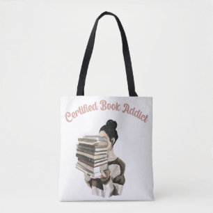 Certified Book Addict Tote Bag