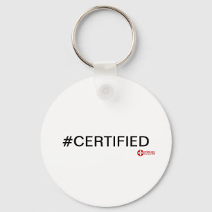 #CERTIFIED button Key Ring