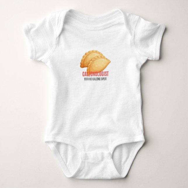 CERTIFIED CALZONE EXPERT BABY BODYSUIT (Front)