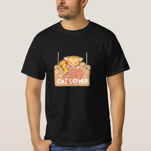 Certified Cat Lover T-Shirt (Front)