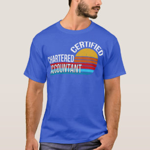certified chartered accountant retro vintage aesth T-Shirt
