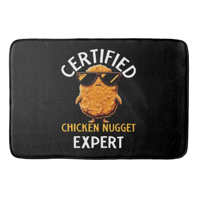  Certified Chicken Nugget Expert Bath Mat (Front)