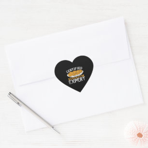 Certified Chicken Nugget Expert  Funny Chicken Heart Sticker