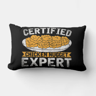 Certified Chicken Nugget Expert Funny Chicken Lumbar Cushion