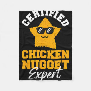 Certified Chicken Nugget Expert - Funny Kids Toddl Fleece Blanket