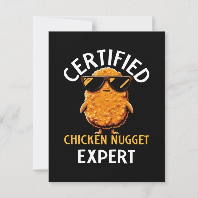  Certified Chicken Nugget Expert Holiday Card (Front)