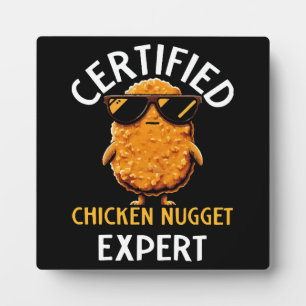 Certified Chicken Nugget Expert Plaque