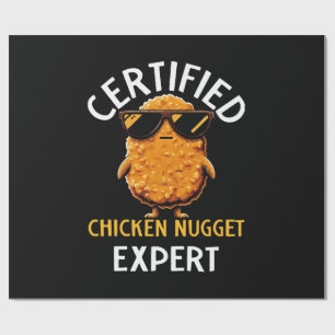  Certified Chicken Nugget Expert Wrapping Paper