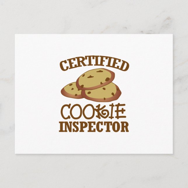Certified Cookie Inspector Postcard (Front)