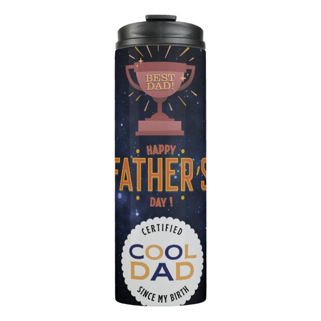 Certified Cool Dad Thermal Tumbler (Front)