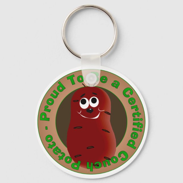 Certified Couch Potato Key Ring (Front)
