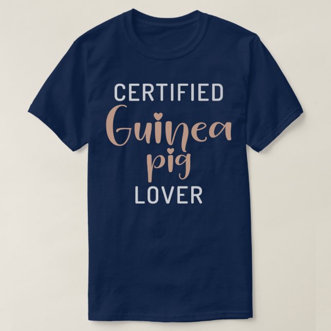 Certified Cute Guinea Pig Lover Premium 409  T-Shirt (Design Front)