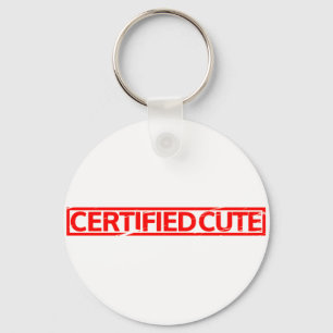 Certified Cute Stamp Key Ring