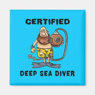 Certified Deep Sea Diver Magnet