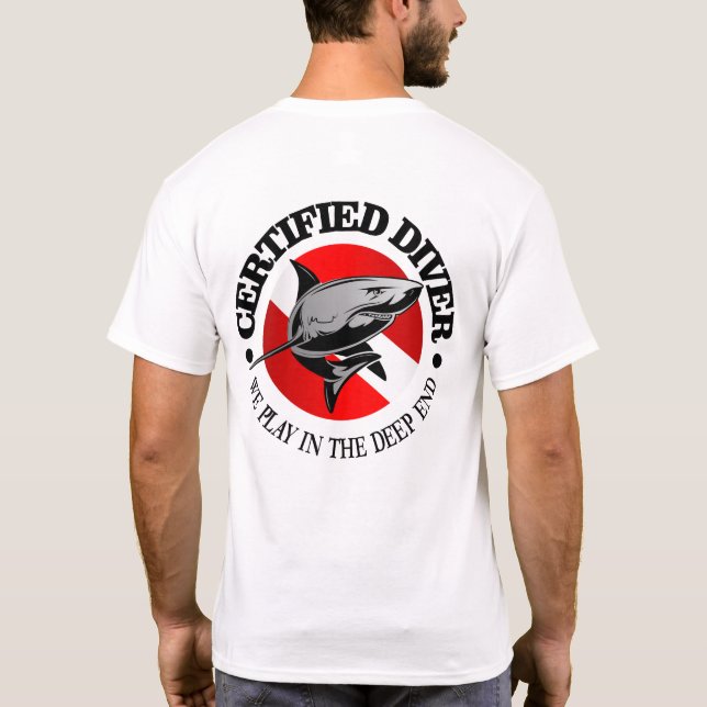Certified Diver (Shark) T-Shirt (Back)