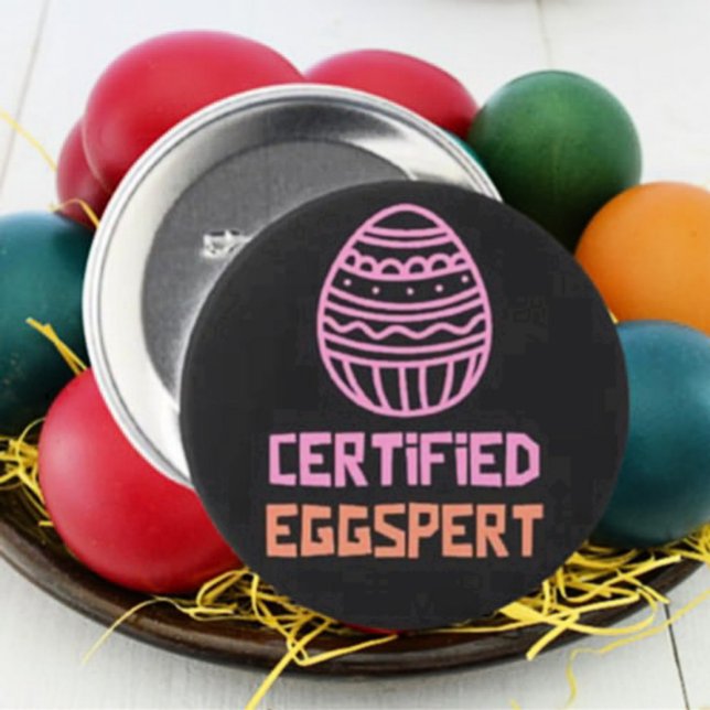 Certified Eggspert Easter Button (Creator Uploaded)