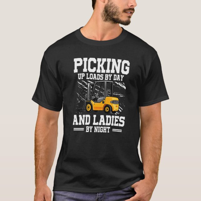 Certified forklift operator fork lift designated d T-Shirt (Front)