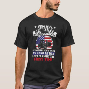 Certified Forklift Truck Operator Vintage American T-Shirt
