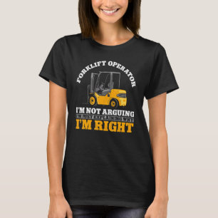 Certified Forklift Truck Operator Vintage Forklift T-Shirt