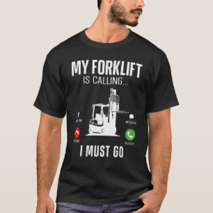 Certified Forklift Truck Operator Vintage Phone Di T-Shirt