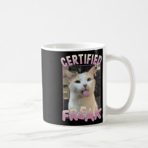Certified Freak Cute Cat Meme Lovers Funny Animals Coffee Mug