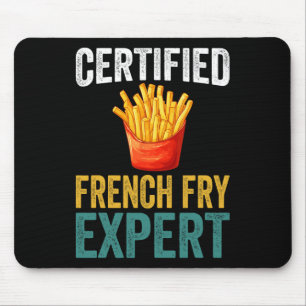 Certified French Fry Expert Trump Fast Food Lover Mouse Pad