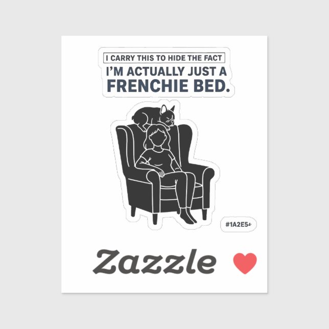 Certified Frenchie Bed Funny French Bulldog Design (Sheet)