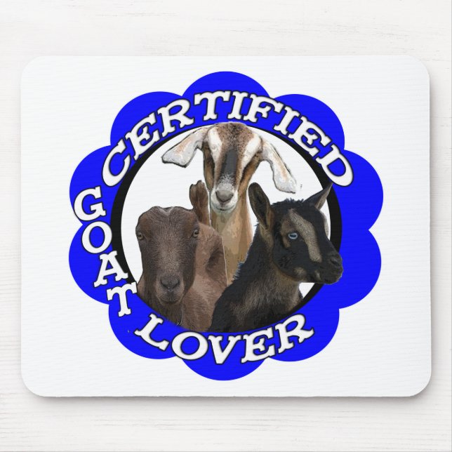 CERTIFIED GOAT LOVER! MOUSE PAD (Front)