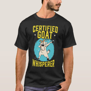 Certified Goat Whisperer Ranch Farm Animal T-Shirt