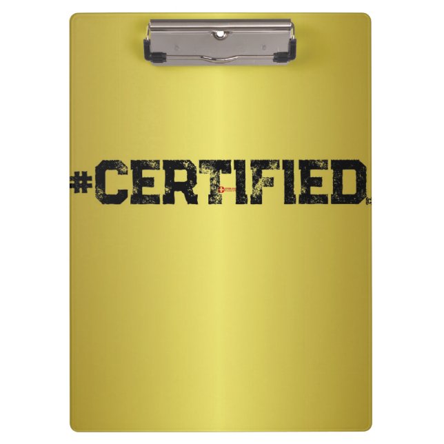 #CERTIFIED GOLD PLANNER  CLIPBOARD (Front)